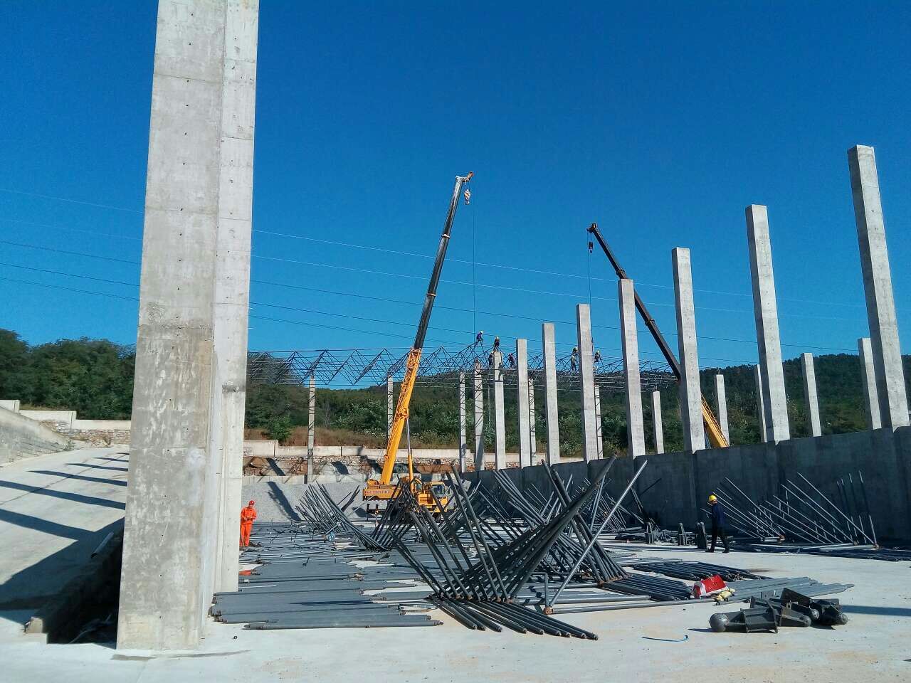 平谷威海搅拌站网架