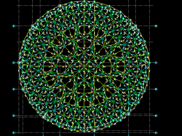 平谷明光正元广场圆形网架